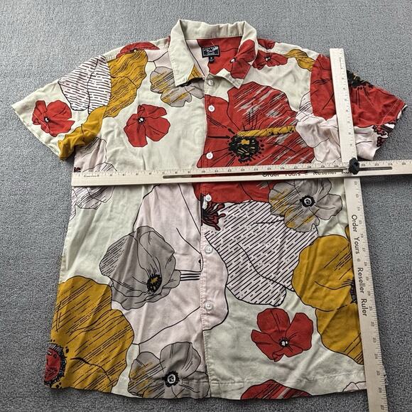 Dark Seas Division Shirt Adult Medium Button Up Short Sleeve Graphic Casual Mens - Picture 10 of 14